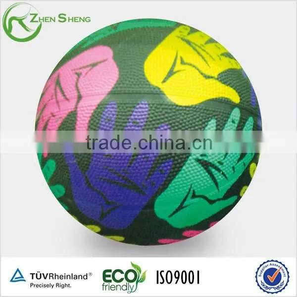 Zhensheng Rubber Basketballs Colorfull Basketballs Promotional Basketball photo-5
