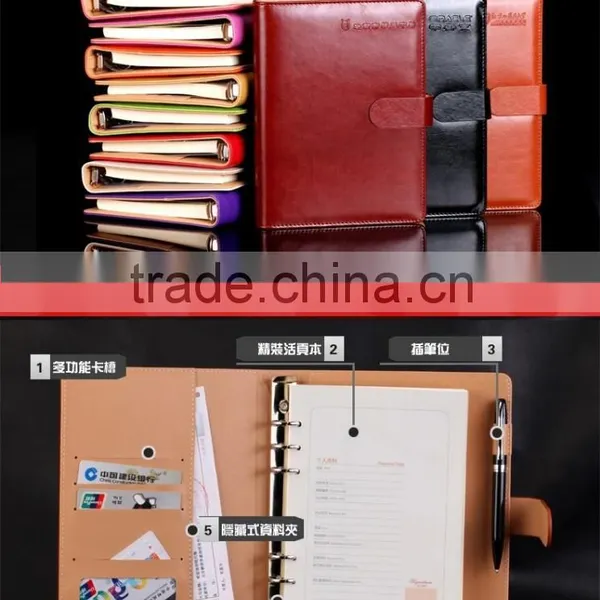 China Manufacturer Products All Kinds of Paper Notebook, Hot Sale Leather Notebook With Pen photo-4