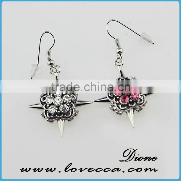 Top Quality Fashion Women Silver Setting Jewelry New Quartz Druzy Earrings for Sale photo-6