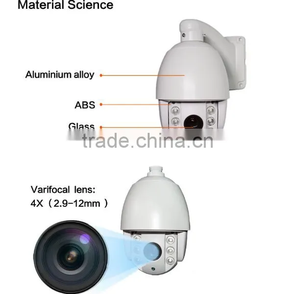 4inch WIFI Mini Ptz Onvif ip Camera With Built-in 32G TF Card