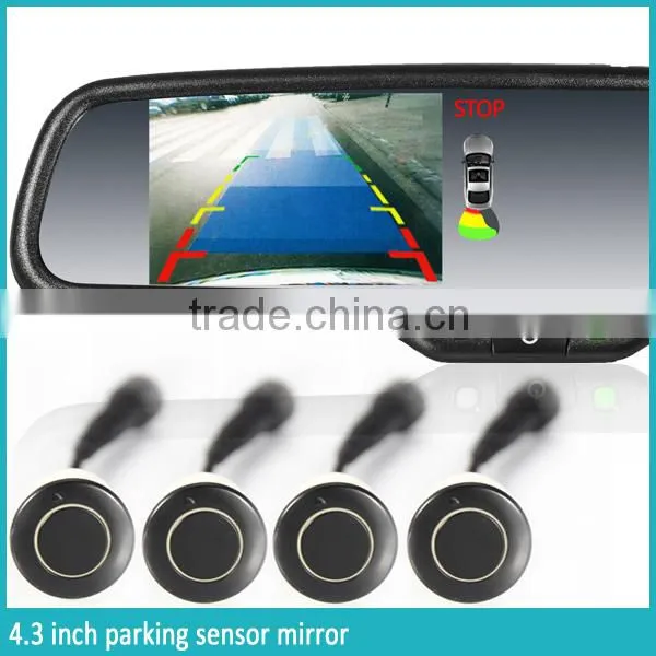 Promotional Sales for 4.3 Inch Interior Car Parking Sensor Rearview Monitor With 4 Replaceable Detectors photo-2