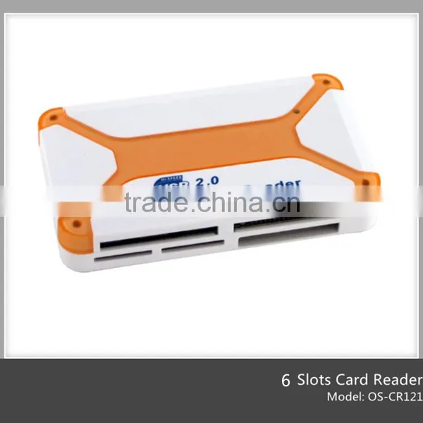 Custom Hot Selling Colorful Minion 6 Ports Card Reader, Usb 2.0 Card Reader(OS-CR121) photo-2