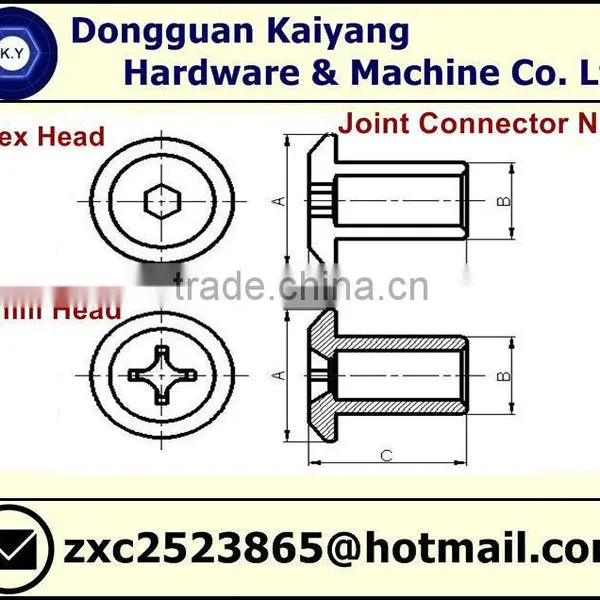 Joint Connector Nut (Furniture Fastener); M6, M8. M10 photo-4
