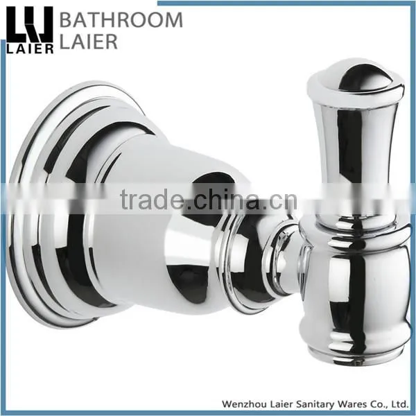 Customized High Quality Zinc Alloy Chrome Finishing Bathroom Sanitary Items Wall Mounted Double Robe Hook photo-3