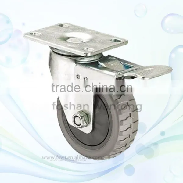 2015 Newest Top Plate Adjustable PU Industrial Hardware Caster Wheel photo-4