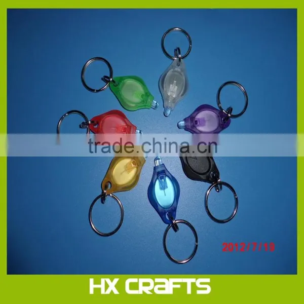 Led Mini Micro Black Keychain Key Ring Super Flash Bright Flashlight White Light photo-4