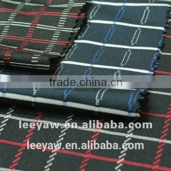 Vertical Check Jersey Stripe Fabric Made of 94% Poly and 6% Spandex photo-2