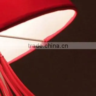 Metal Wire Table Lamp Base Fabric Shade Table Lamp photo-4