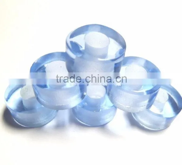 AAA Blue Topaz Color Quartz Smooth Handmade Big Hole Tyre Beads
