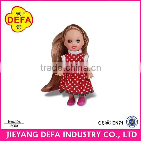 Happy Family Beautiful Jointed Girl Dolls 4 Inch and 11.5 Inch Small Plastic Toy Figures Custom Dolls House Furniture photo-3