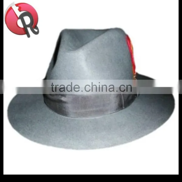 100% Australia Wool Men Blue Fedora Hats photo-3