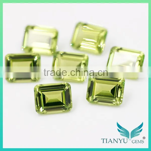 Loose Synthetic Gemstone #139 Emerald Cut Nanosital Stone Wholesale Price photo-6