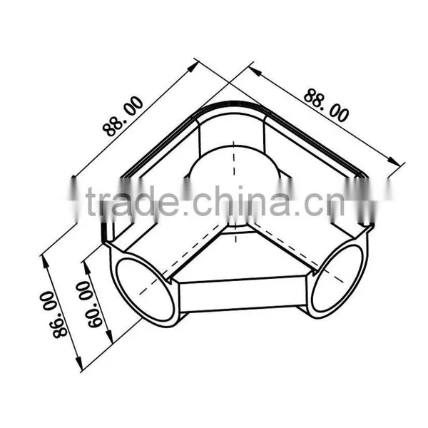 JY-A008|Plastic Joint With Sidewall|High Quality Plastic Connector|Plastic Joints for Composite Pipe photo-2