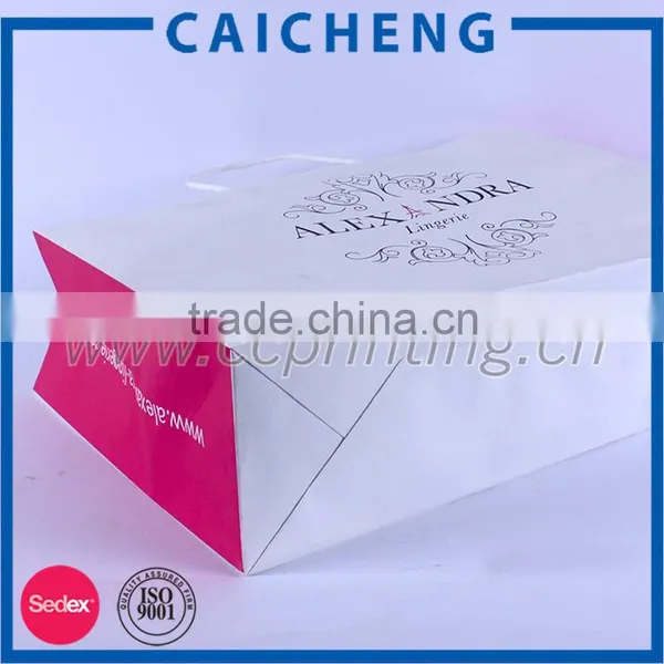 2016 Customized Printed White Kraft Paper Bag photo-2