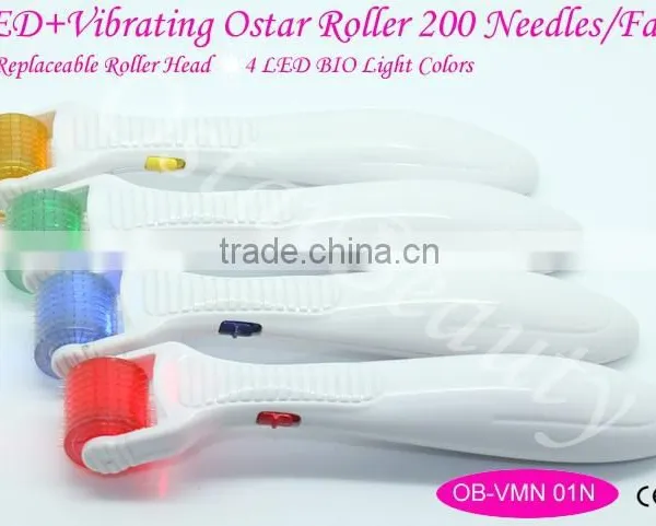 Good Quality Led Therapy Derma Roller/vibrating Derma Skin Roller OB-VMN 01 photo-2