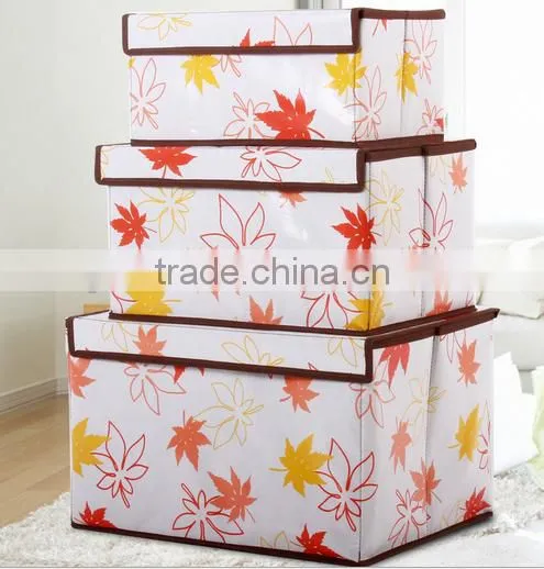 Eco-Friendly Foldable Clothes Sundries Storage Case Container Box With Lids photo-2