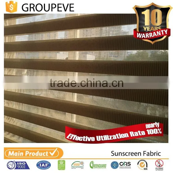 Double Layer Roller Blind Sun Blocker Valance Curtains Fabric photo-6