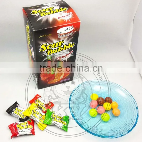 Sour Center Filling Jam Bubble Gum photo-3