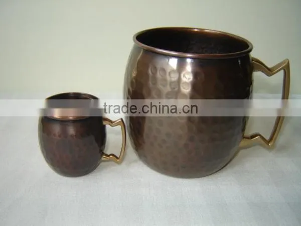 MINI SMALL MOSCOW MULE COPPER MUG PURE SOLID 100% COPPER NEW STLYE photo-5