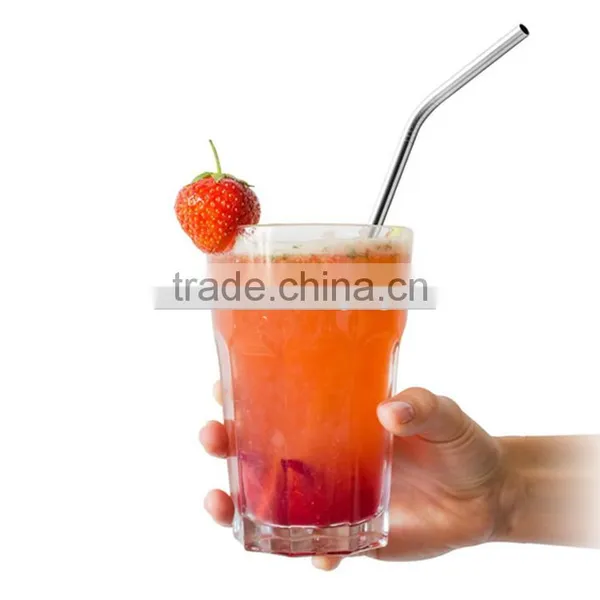 Eco-friendly Reusable Cold Drinking Straws / Stainless Steel Drinking Straws photo-3