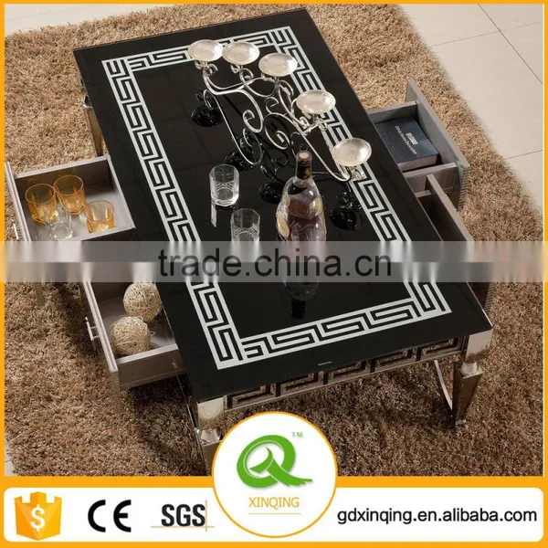 C375 Hot Selling Tempered Glass Coffee Table photo-2