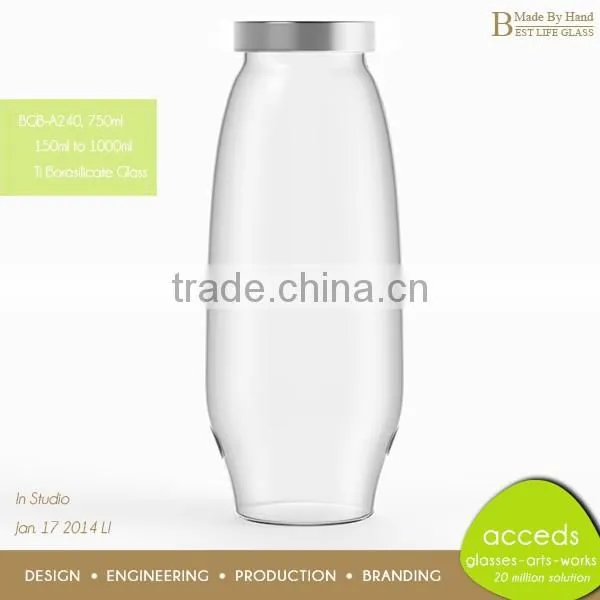 Eco-Friendly Pyrex Glass Mini Milk Bottles Wholesale photo-6
