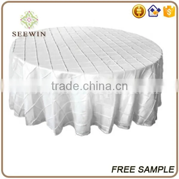 Luxury Polyester Taffeta Table Cloths for Round Tables photo-2