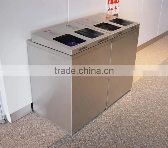 Arlau Outdoor Galvanized Steel Receptacle Bin photo-3