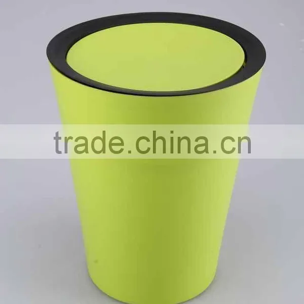 Swivelling Cover Plastic Trash Can Household Garbage Can/Rubbish Bin photo-5