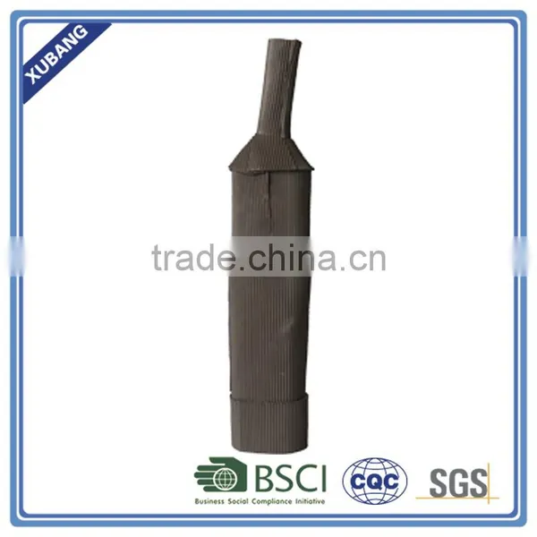 Modern Poly Resin Ripped Wine Bottle Shape Vase photo-2