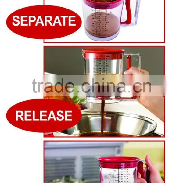 Reliable Company Grease Gravy Separator Plastic, Fat Gravy Separator 4 Cup, Oil Gravy Separator Kitchen photo-6