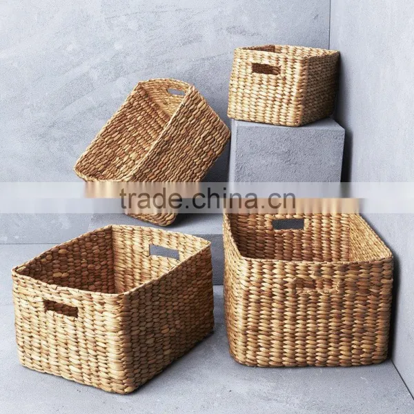 Vietnam Wholesale Water Hyacinth Storage Laundry Basket photo-5