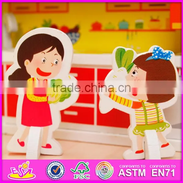 2017 New Design Children Pretend Play Wooden Diy Kitchen Toy W03B058 photo-6