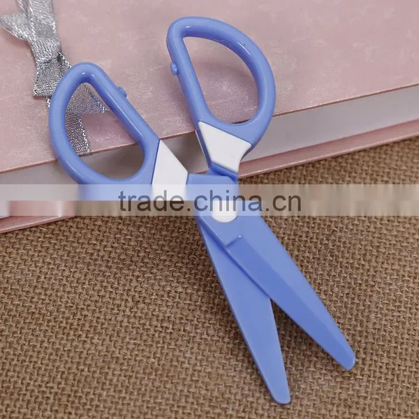 CIJ03-- Hot Sale All Plastic Student Scissors , Safe Scissors photo-3