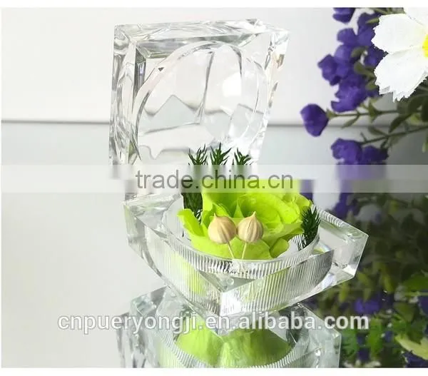Factory Natural Direct Fresh Rose Head Preserved Flower Ring Box photo-3