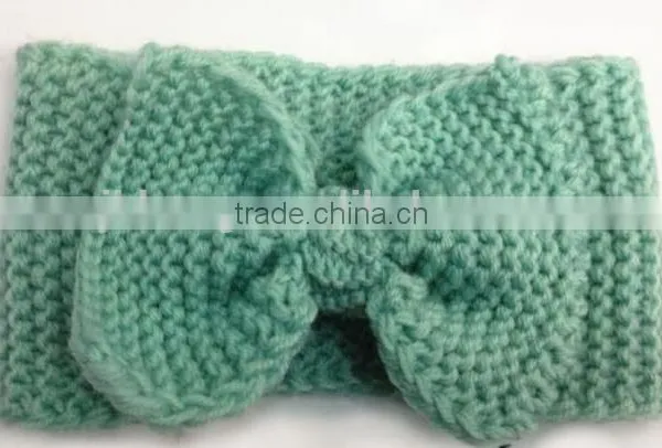 STOCK Wholesale Crochet Head Wraps Crochet Bow Knit Headwrap photo-5
