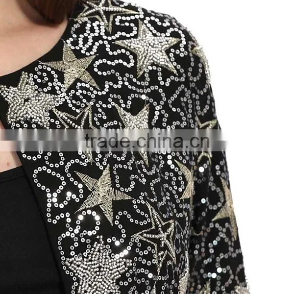 Latest Embroidered Bomber Fashion Jacket Model for Women photo-6