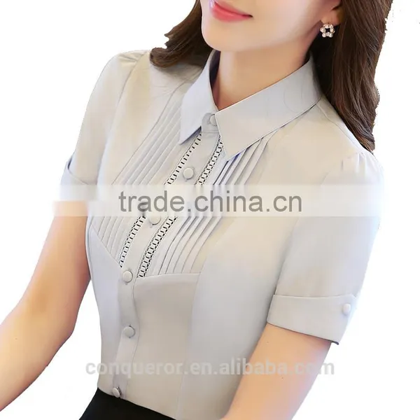 Made to Measure Organic Cotton Sleep Shirts for Elegant Business Lady photo-4