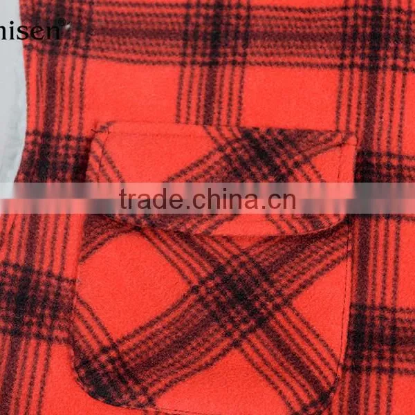 Stock Wholesale Warm Plaids Men Fleece Vest photo-4