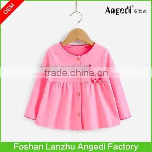Cute Baby Girls' Cardigan Kids Autumn/spring Outerwear Toddler Girls' Organic Cotton Knitted Top photo-2