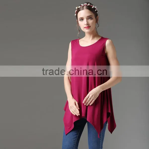Mamalove Sleeveless Nursing Clothes Loose and Comfortable Pregnant Women T-shirts Breastfeed Top photo-4