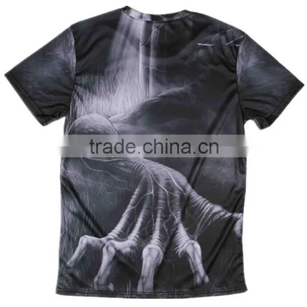 High Quality Oem Design Men Clothing All Over Sublimation Printing Custom T-shirt photo-2