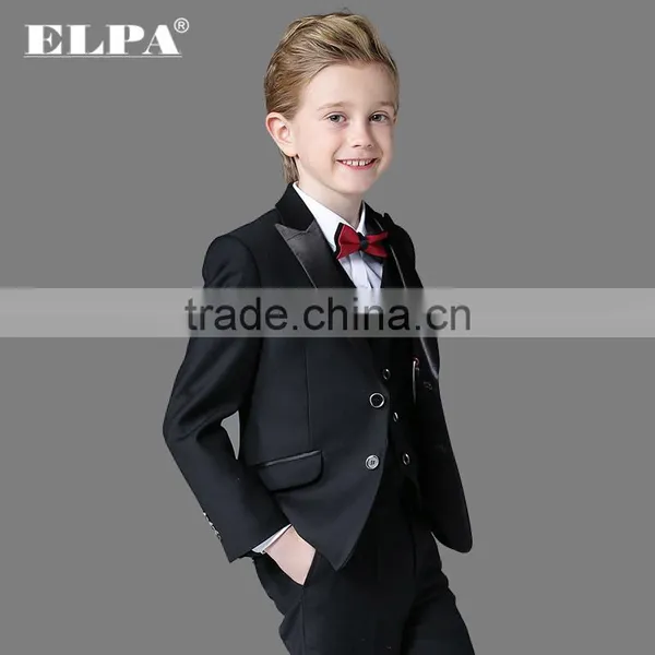 ELPA NXB0042 Fancy Designer 3 Piece Wholesale Black Kids Suit photo-2