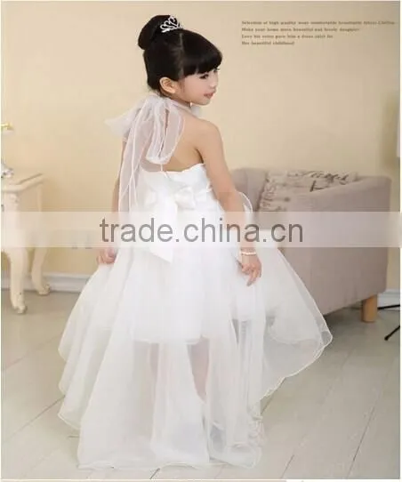 Newly Summer Princess Wedding Bridesmaid Flower Girl Dress for Child Wear Kids Clothes White Party Tutu Dresses for Girl !! photo-3