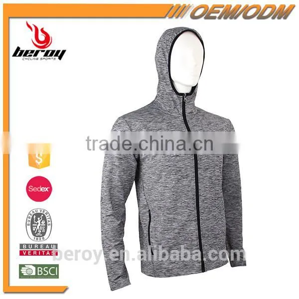 Comfort and Soft Zipper Up Mens Gym Jacket Hoodie photo-2