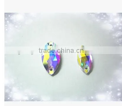 Crystal ab Teardrop Sew on Crystal Beads for Wedding Dress photo-3