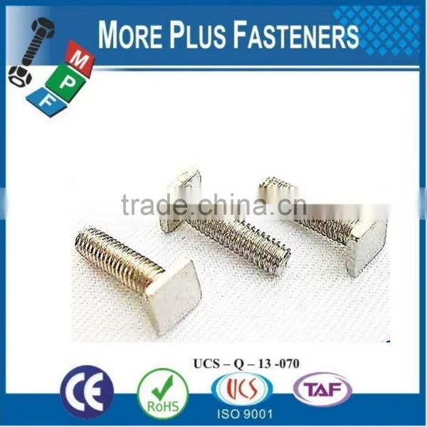 Made In Taiwan Stainless Steel Brass Plated Black Phosphate Square Head Bolt photo-2