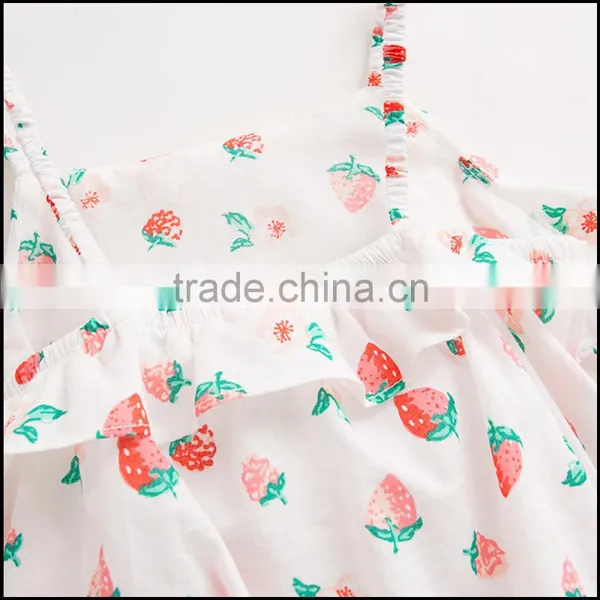 Digital Print Cotton Poplin Romper Baby Girl Clothes photo-3
