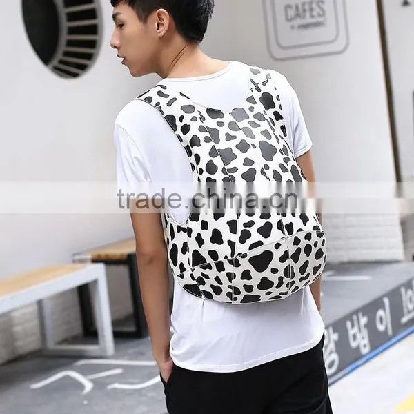 WomenTravel Casual Shoulder Leather Motorcycle Bag PU School Backpack Men College Bag Backpack photo-3