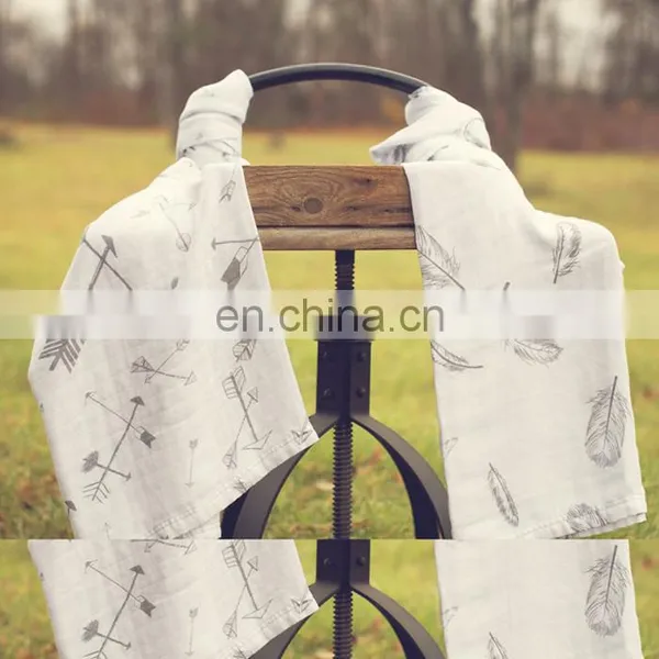 Organic Baby Wholesale Muslin Wraps Reusable Baby Muslin Swaddle photo-2